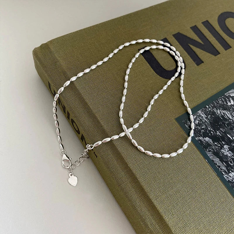Sterling Silver Necklace Shiny -