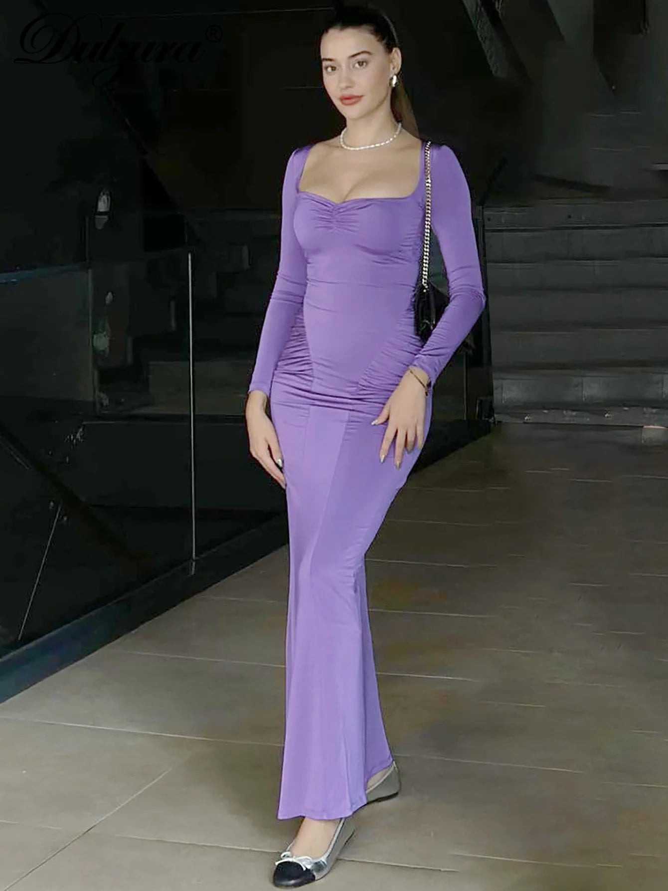 Long Sleeve Maxi Dress -