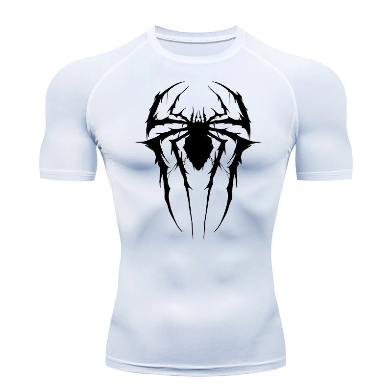 Spider Graphic Compression Shirts for Men -