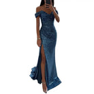 Dazzle in style with this sequin pleated maxi dress featuring short sleeves and a waist-tight silhouette—perfect for showcasing sophistication and glamour! -