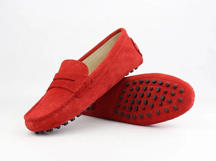 100% Genuine leather Women flats Fashion Handmade Women Casual leather shoes Leather Moccasin Women Driving Shoes Loafers -