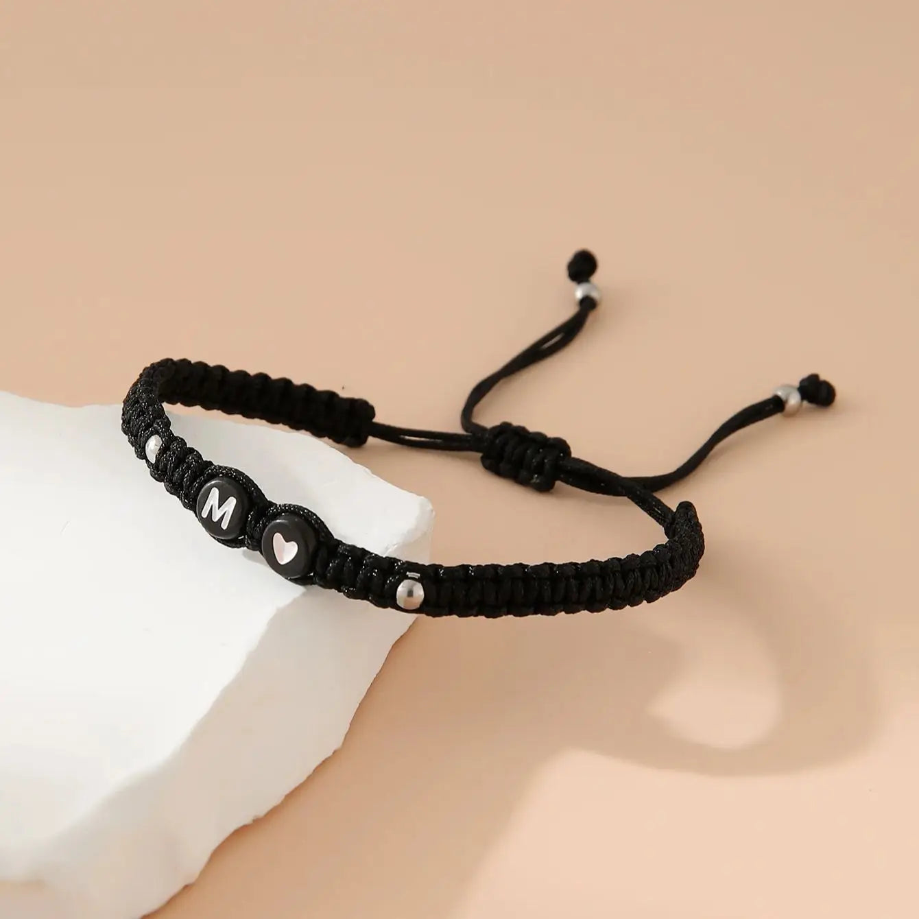 26 Alphabet Initials Heart Bracelet -
