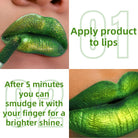 3 Colors Smoky Green Lipstick -