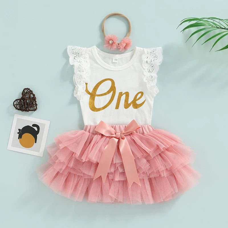 Dress your little princess in style with this 3-piece casual outfit set—comfortable and adorable for everyday wear! -