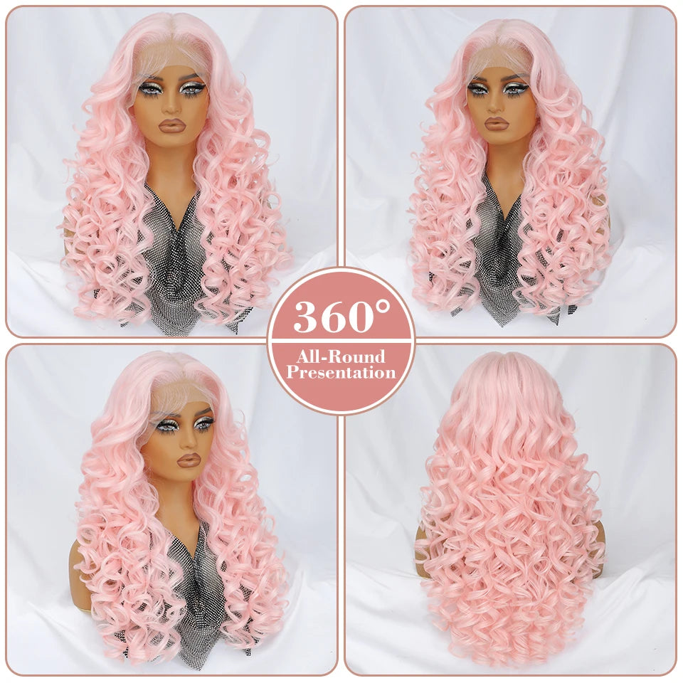 Achieve a stunning look with this Latisha curly 13x6 lace frontal wig. Featuring pre-plucked hairline and baby hair, this wig offers a natural and stylish appearance for a flawless finish. -
