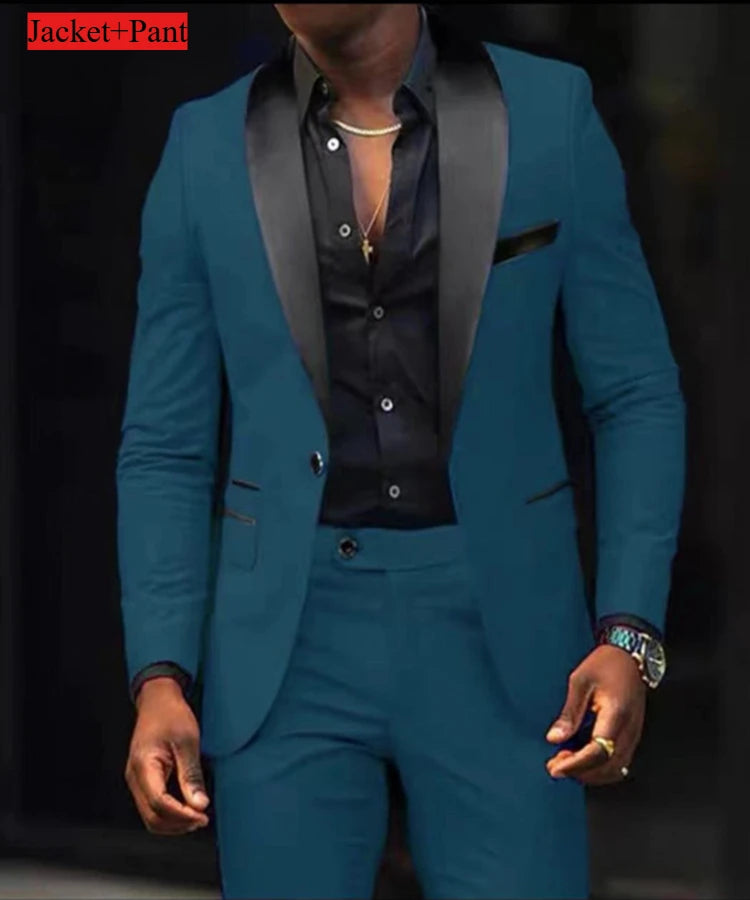 Men Formal Slim Fit Tuxedo -