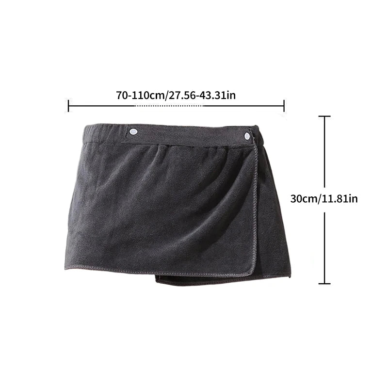 Stay cozy and hands-free with this men's wearable bath towel—comfort meets convenience! -