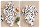 Keep your little ones stylish and cozy this spring with these leopard print flannel clothes—adorable cartoon designs great for baby boys and girls aged 0-18 months! -