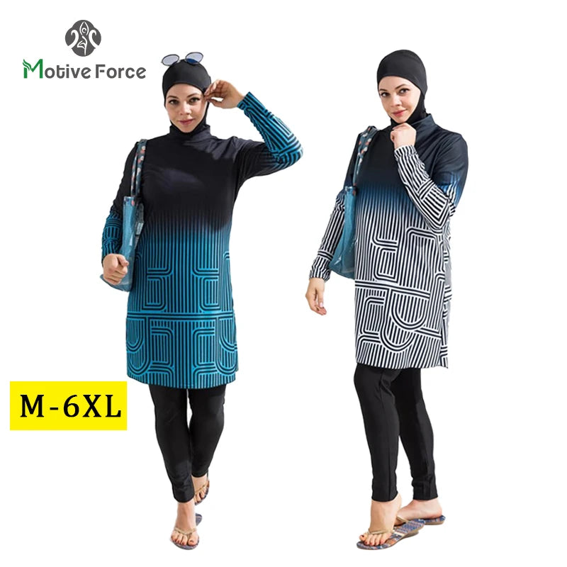 Stay modest and stylish with this Muslim swimming suit for women, perfect for enjoying the water with confidence and comfort! -