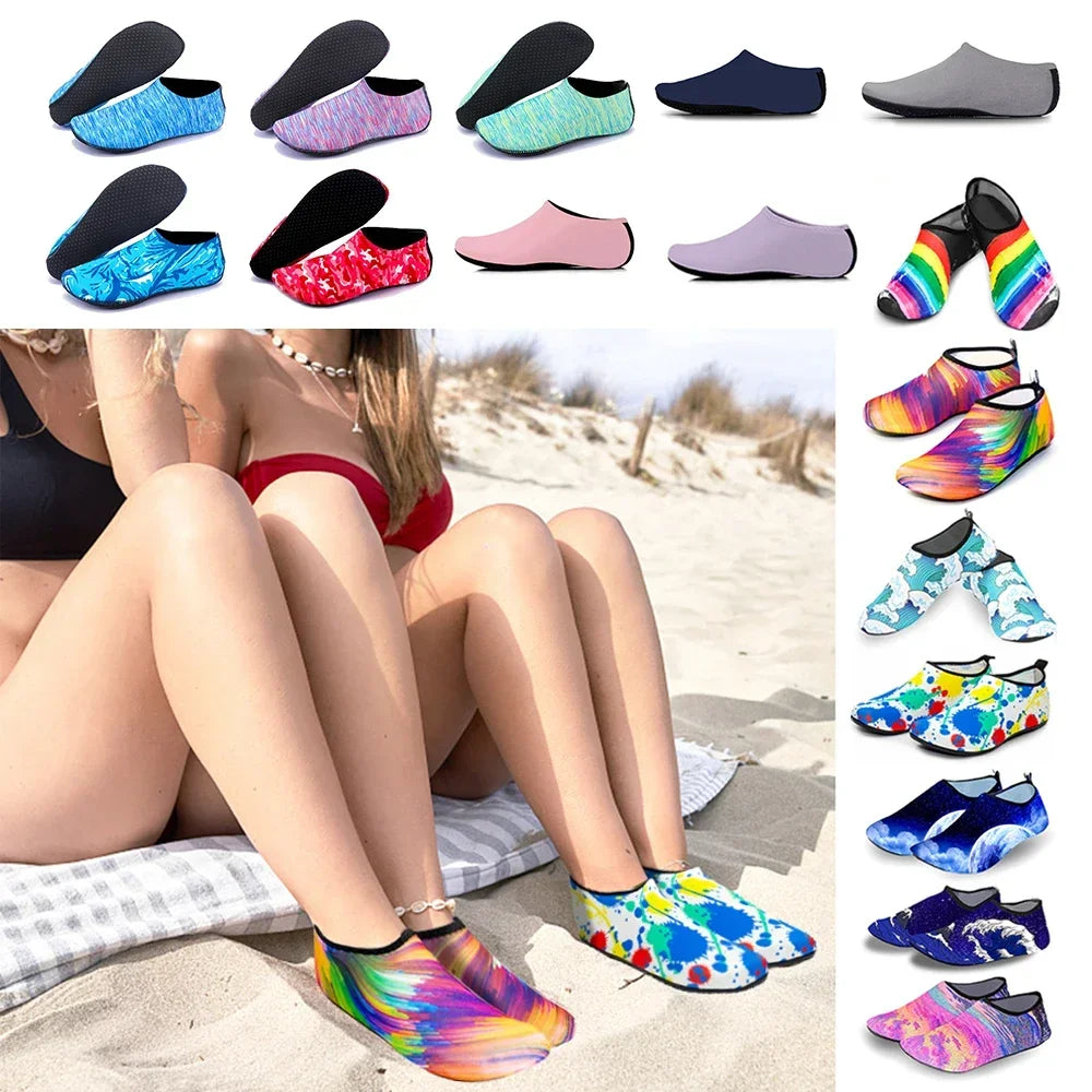 Unisex Water Non-Slip Sneaker Shoes Swimming Diving Socks Summer Aqua Beach Sandal Flat Shoe Seaside Socks Slipper for Men Women -