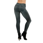 Women's Seamless Denim Yoga Leggings -