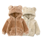 Thicken Warm Girls Winter Coat Cartoon Long Sleeve Hooded Coat for Girls Fashion Solid Color Kids Coat 1-6 Years -