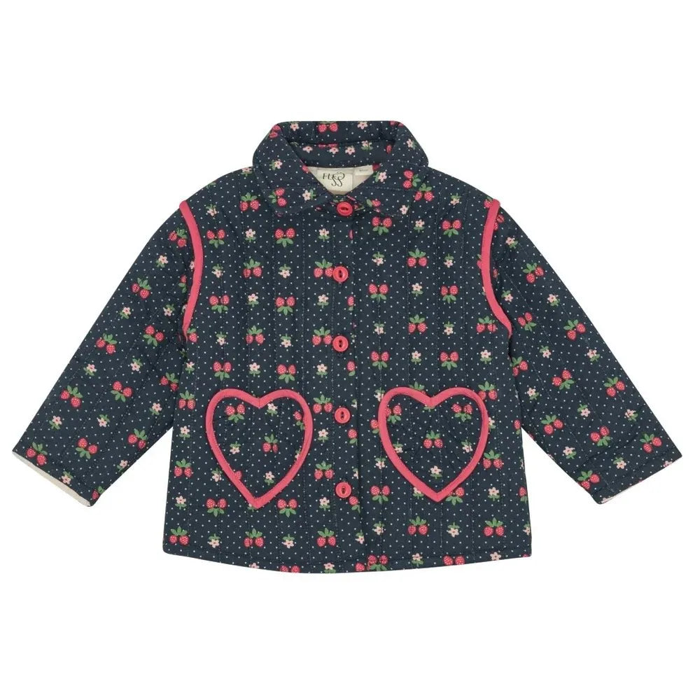 Kids Girls Clothes 25AW New Toddler Cute Bow Strawberry Printed Dresses Denim Vest Dress Jeans Children Clothing -