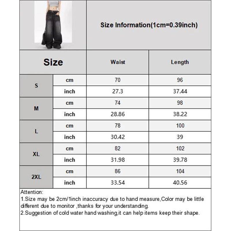 Rock a vintage vibe with these oversized retro black wide-leg jeans for women! -