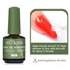 MEET ACROSS 15ml Magic Fast Nail Gel Polish Remover Clean UV Soak Off Semi Permanent Varnish Nail Art Removal Tools Manicure -
