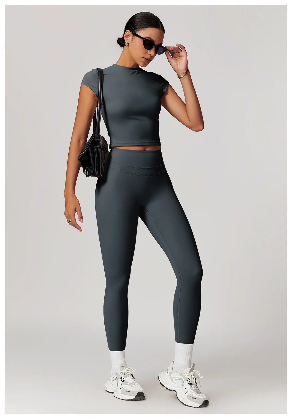 Yoga Leggings High Waist Sport Leggings Women's Running Workout Tights Gym Push Up Fitness Trousers -