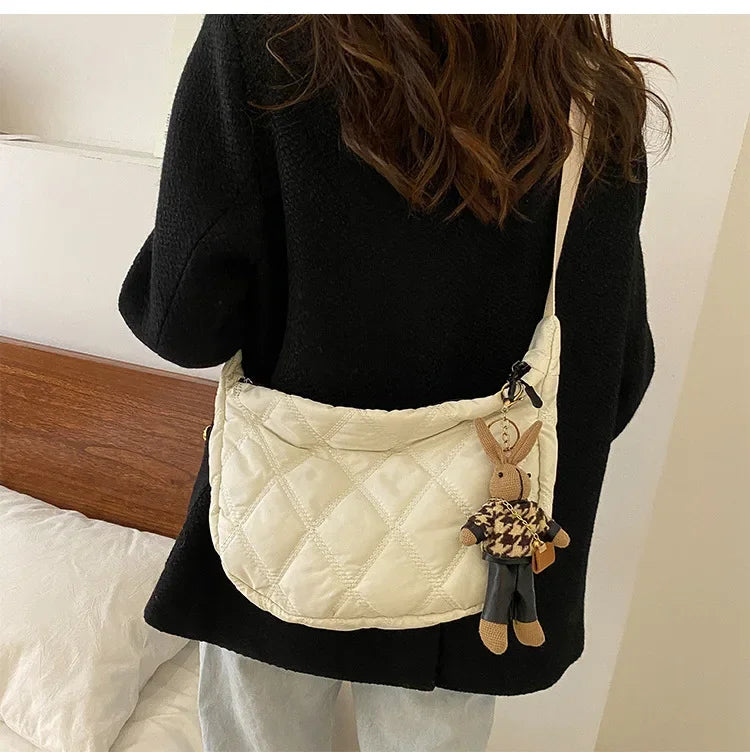 Carry your essentials in style with these embroidery crossbody bags Featuring a large capacity and a shoulder strap, these handbags are both fashionable and functional—an ideal accessory for any outfit. -