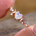 Rose Gold Silver Color Rings -