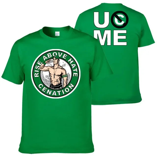 John Cena Wrestling Men's T-Shirt Summer Outdoor Sports Fitness Unisex Tops Casual O-Neck Short Sleeve Tee Casual Men Clothing -
