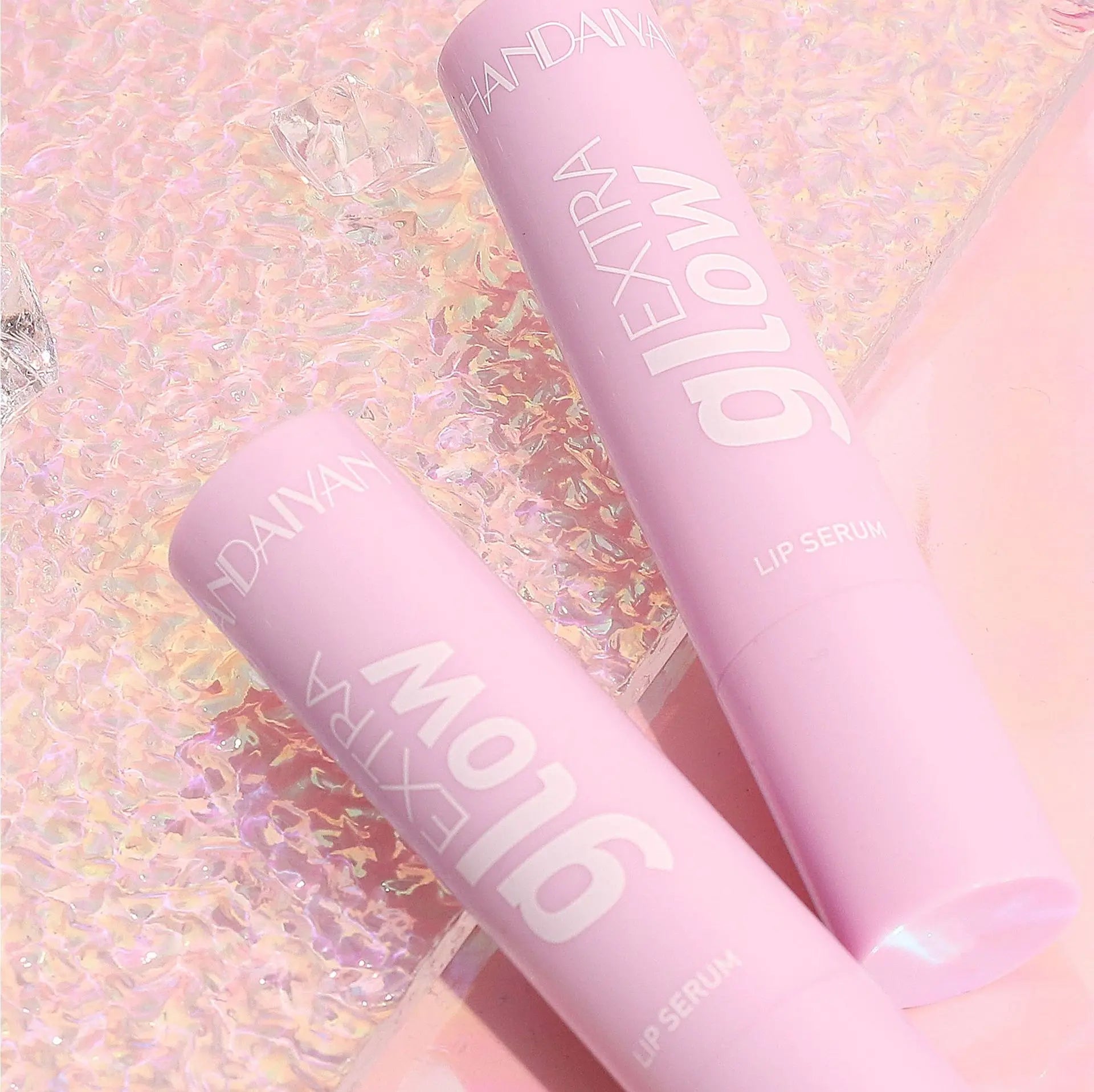 Handaiyan Long Lasting Lipstick Waterproof Moisturizing MIrror Watery Jelly Lip Stick Lip Plumper Lip Balm Makeup -