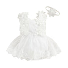 Dress your little one to impress with this adorable party romper for baby girls—perfect for special occasions and celebrations! -
