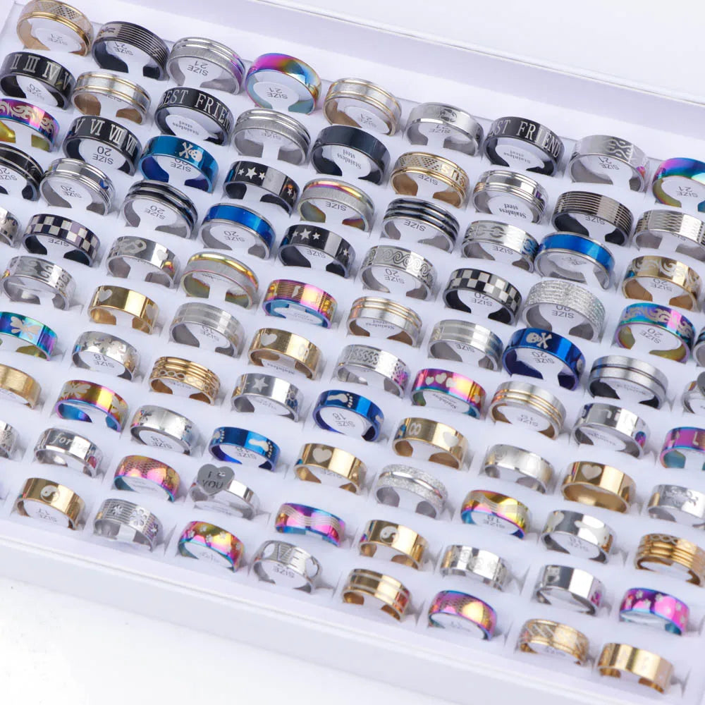 10/20/30/50Pcs Classic Rings -