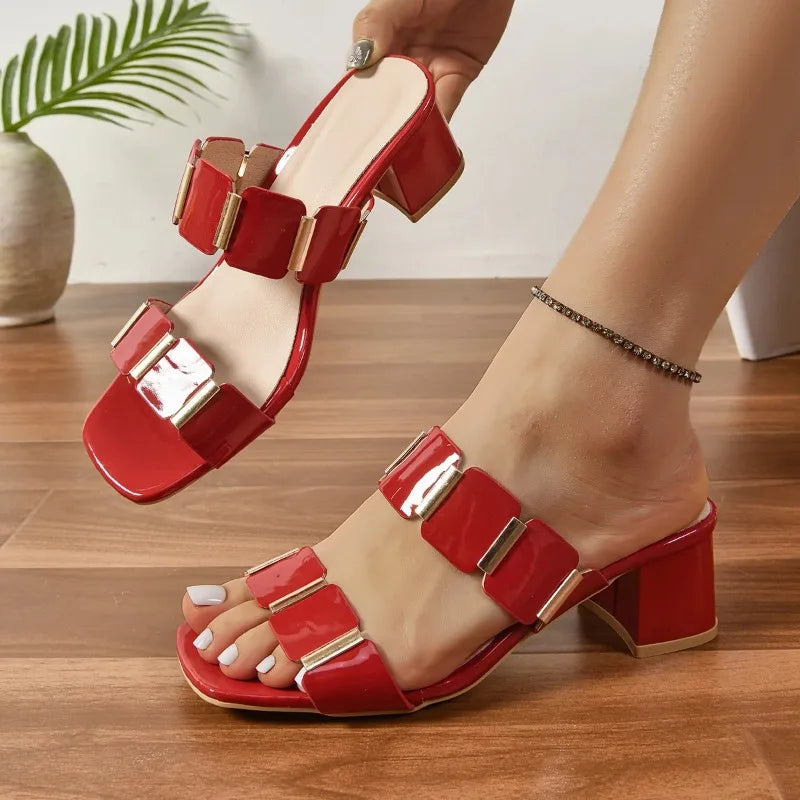 New Shoes for Women Fashion Summer High Heels Sandals Sexy Comfortable Women Sandals Female Outdoor Designer Shoes for Women -