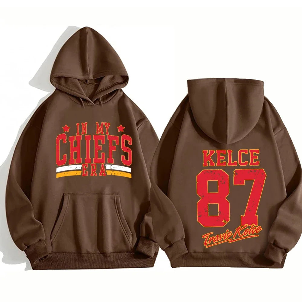 Chiefs Era Sweatshirt Kelce 87 -