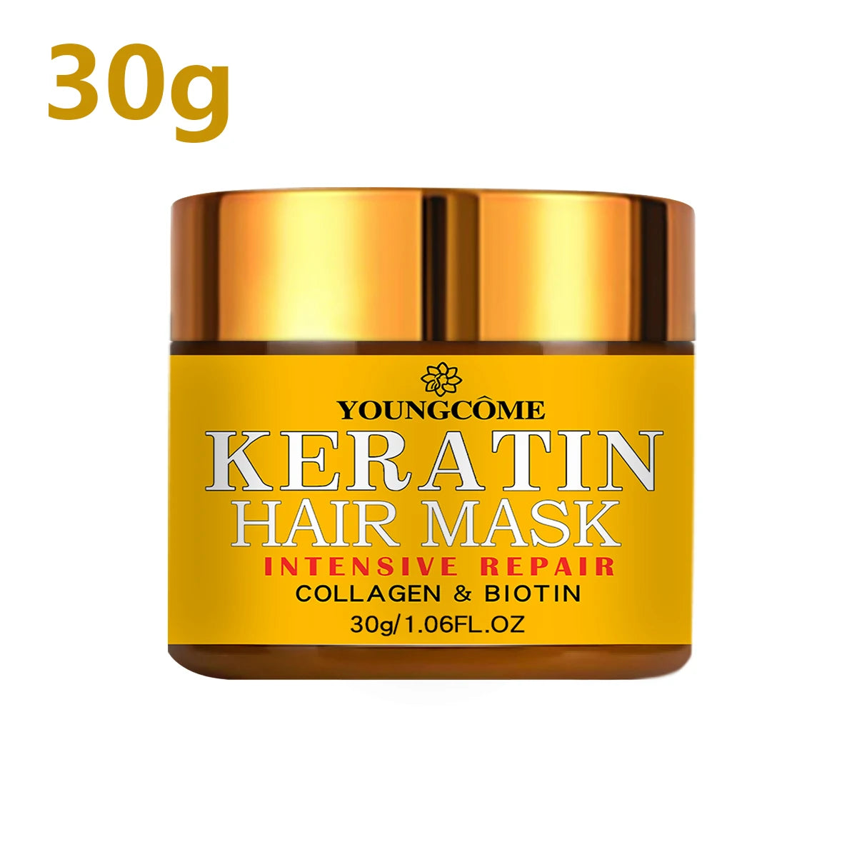 Revitalize your hair with this hair mask enriched with biotin, collagen, keratin, and essential oils. Nourish and repair dry, damaged hair for a healthier-looking mane. -