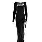 High Elastic Long Sleeve Dress -