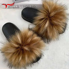 Faux Fur Slippers Women -