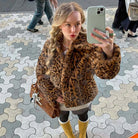 Fur Coat Plush Fluffy Women's -