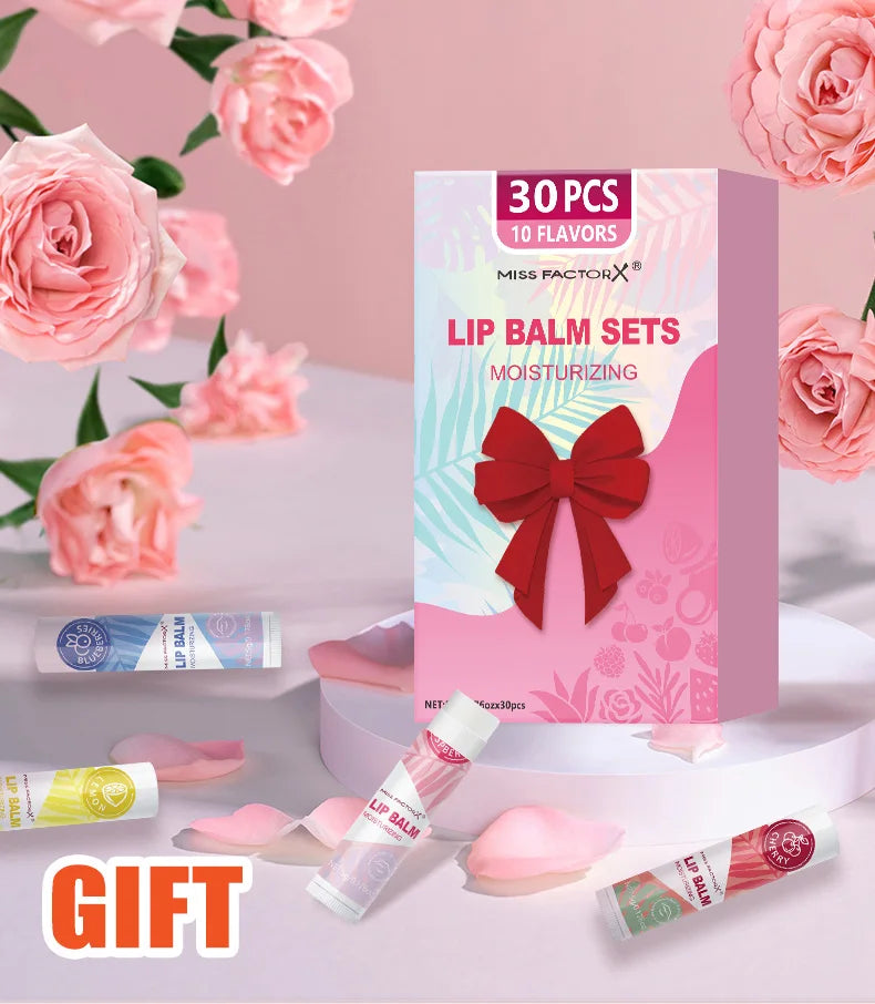 30pcs/box lipstick set, lip moisturizing, moisturizing, smooth, delicate, soft, shiny lips exclusive for women, the best choice -