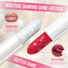 Diamond Pearlescent Lipstick Waterproof Long Lasting Non-stick Cup Matte Velvet Shiny Lipsticks Red Sexy Lips Makeup Cosmetics -