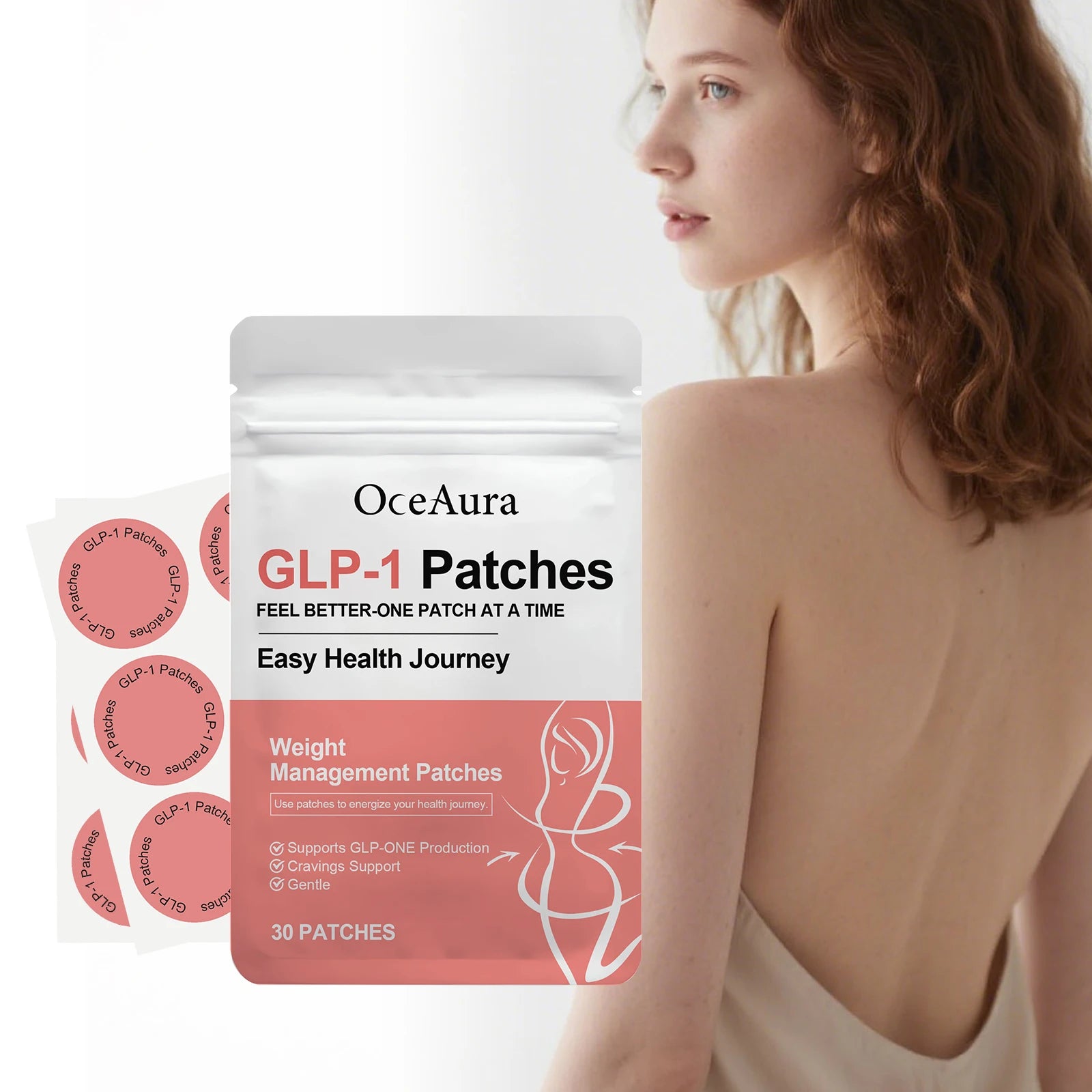 OceAura GLP-1 Patches for Weight Loss Sculpting Shaping Body Appetite Control -
