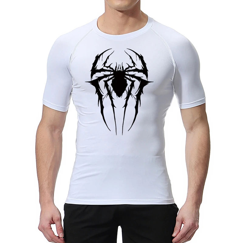 Spider Graphic Compression Shirts for Men -