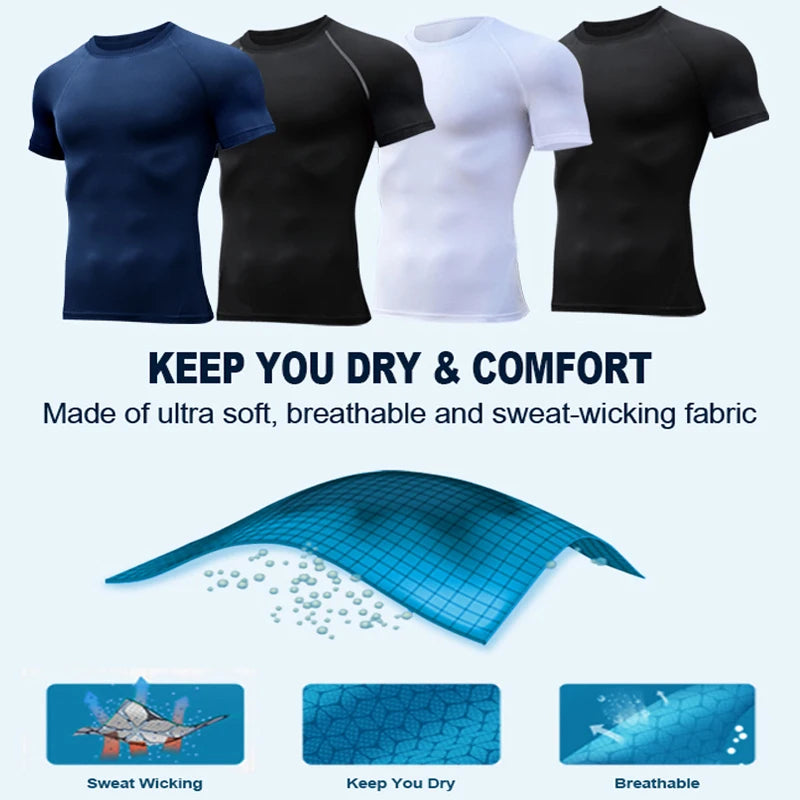 Spider Graphic Compression Shirts for Men -