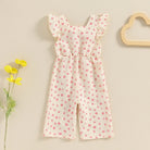 Toddler Kids Clothes Girls Summer Overalls Cotton Floral Print Backless Bowknot Rompers Jumpsuits Baby Clothing -