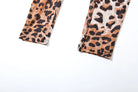 Leopard Full Sleeve Round NeckJumpsuits -