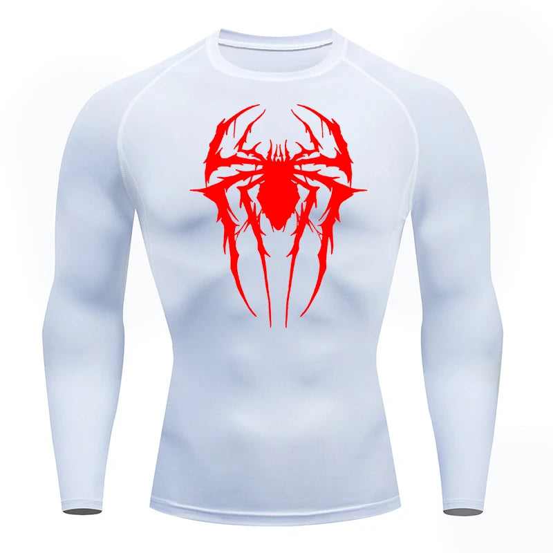 Spider Graphic Compression Shirts for Men -
