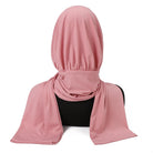 Experience effortless style and full coverage with this ready-to-wear instant hijab—featuring a secure fastener design, perfect for Muslim women seeking comfort and elegance! -