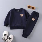 Dress your baby in simple style with these 2-piece sets of long-sleeved solid color clothing—perfect for spring and autumn wear! -