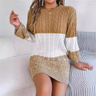 Women's Knitted Sweater Dress -