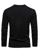Men's 100% pure cotton long sleeved T-shirt top -