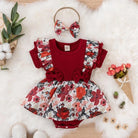 Dress your baby girl in adorable comfort with this striped cotton jumpsuit featuring a sweet bowknot—perfect for newborns! -