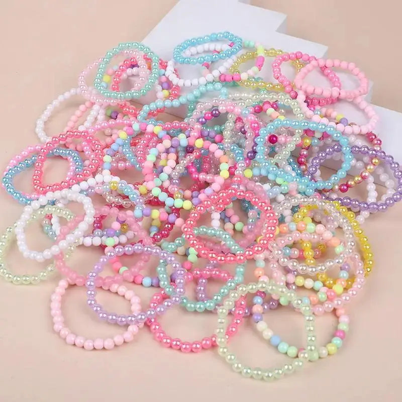 10/20/30Pcs Colorful Beads Bracelet Kids -