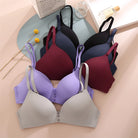 FINETOO Sexy Wire Free Push Up Underwear For Women Seamless Deep V Cup Bras Adjustable Comfort Bralette Female Backless Lingerie -
