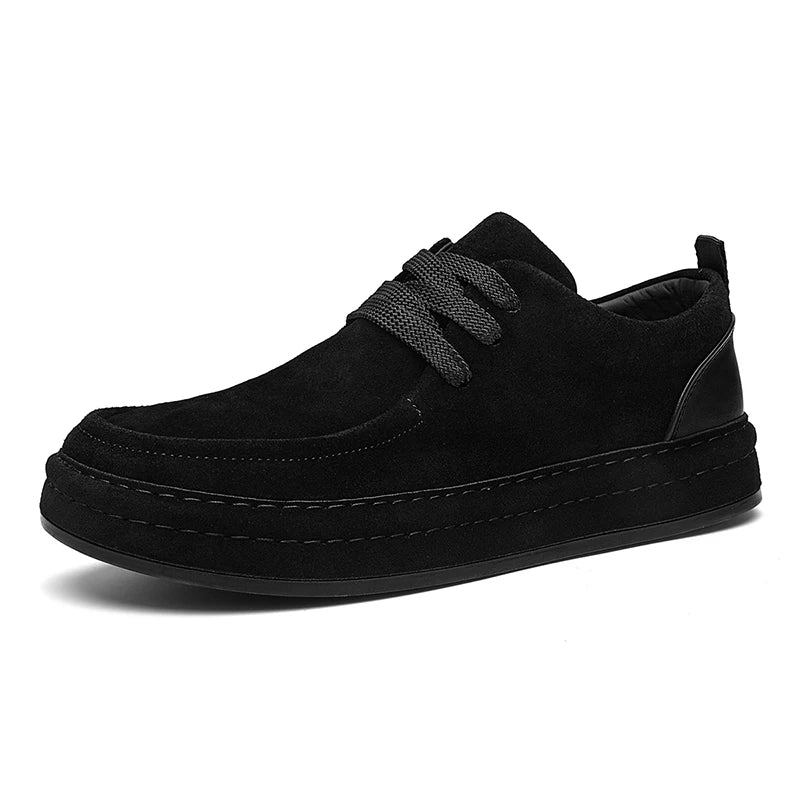 Men's Shoes Are Fashionable Brown Casual Shoes Made of Durable Suede Material Comfortable Walking Shoes Suitable for Daily Wear -