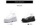 European Station 2025 Summer New Arrival Transparent Height Increasing Sandals Female Online Influencer Thick Sole Strap Platform Shoes Small Size Flats Sandals -