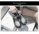 European Station 2025 Summer New Arrival Transparent Height Increasing Sandals Female Online Influencer Thick Sole Strap Platform Shoes Small Size Flats Sandals -